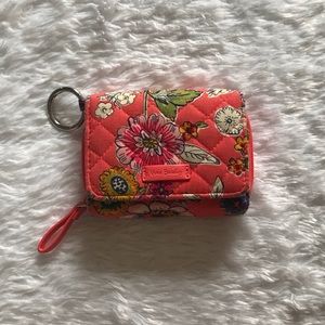Vera Bradley Peach Floral Wallet
